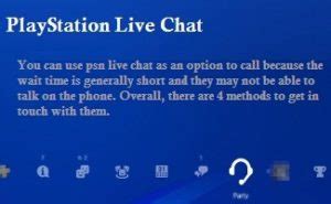 playstation support live chat