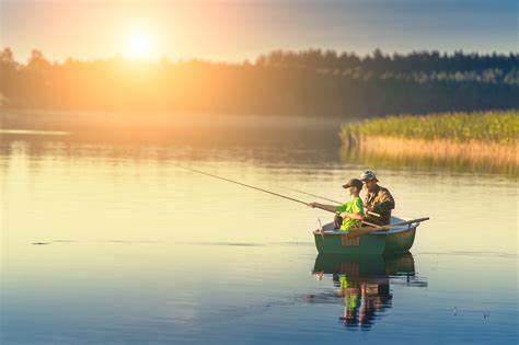 Fishing on a boat