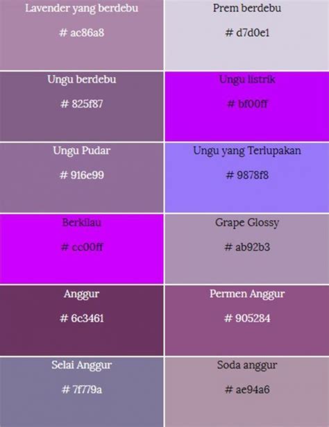 Perbedaan Warna Ungu dan Lilac