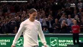 Ibrahimovic plays tennis with Djokovic ! - YouTube