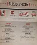 Burger Theory menu in Decatur, Illinois, USA