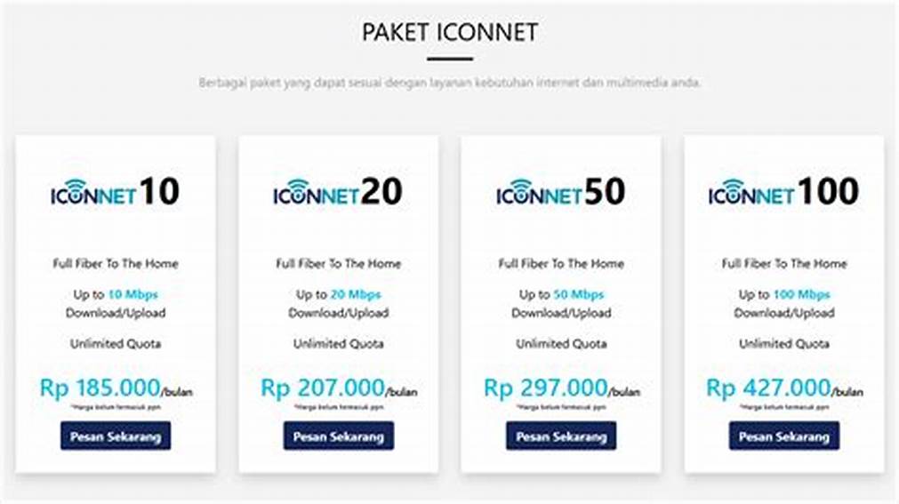 Pilih Paket iConnect Indonesia