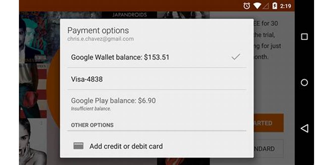 google play balance