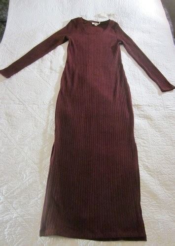 Mystree Womens Dress Size M Red/Black Marled Ribbed Maxi Side Slit | eBay