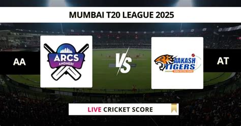 AA vs AT Live Score, Scorecard, Ball by Ball Update | T20 Mumbai 2025