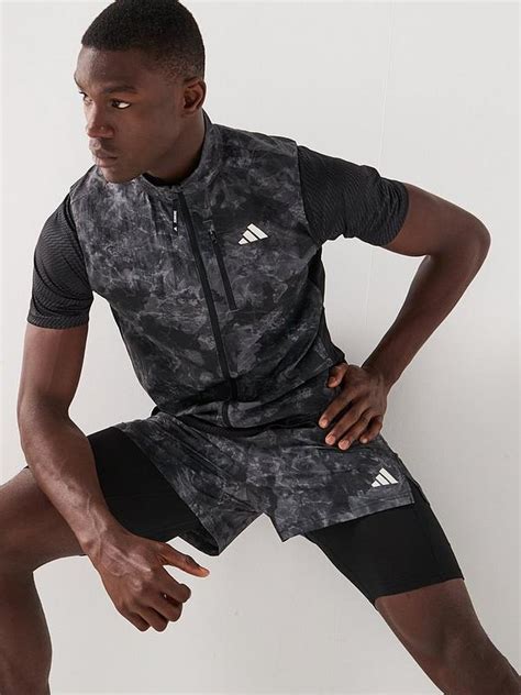 adidas Mens Running Own The Run 2in1 Printed Sh - Grey | Very Ireland