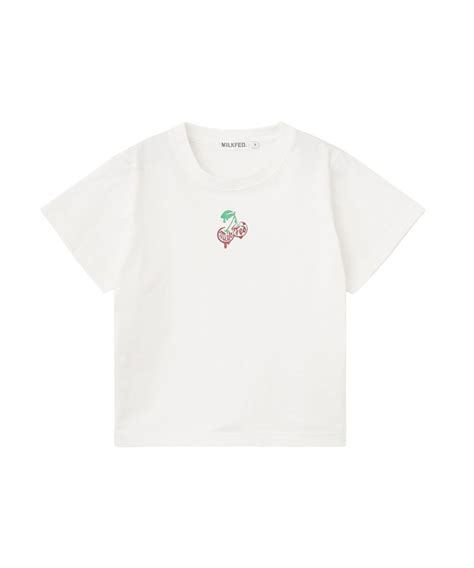 MINI MELTY GLITTER CHERRY COMPACT S/S TEE｜ミルクフェドの通販｜&mall（アンドモール）三井 ...