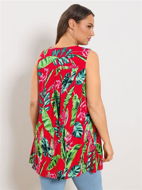 Buy Yours Curve Red Front Vest Top from Next India