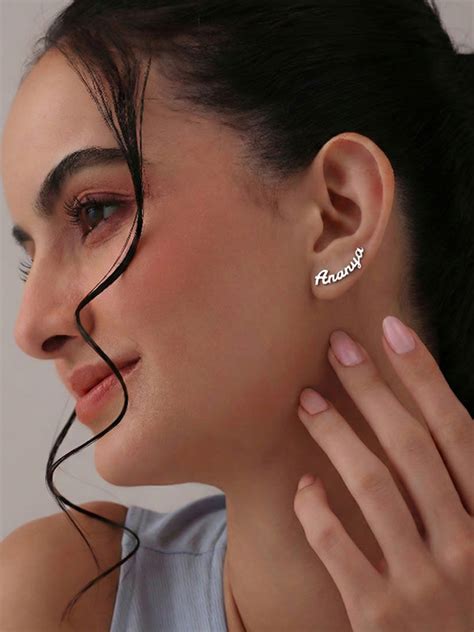 Personalized Silver Name Studs – True Silver