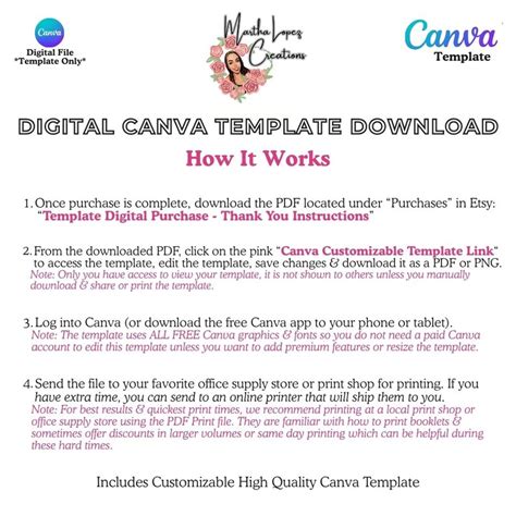 Funeral Program Template (4 Pages) Editable Canyon Digital Download - Etsy