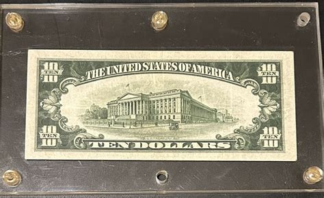 1934 Series A 10 Silver Certificate W Gold Seal Ten Dollar Bill EBay