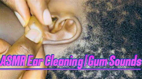 Asmr Ear Cleaning Gum Sounds Sleep Trigger Youtube