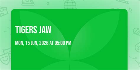 Tigers Jaw, Bluebird Theater, Denver, 15 June 2026 | AllEvents