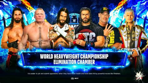 Man Elimination Chamber Match For The World Heavyweight Championship