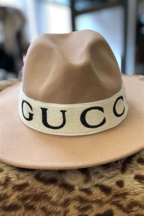 Custom Brixton Cream Hat with Vintage Gucci card and feather inserted ...