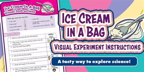 Ice Cream In A Bag Visual Experiment Instructions