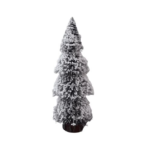SWEN Silverly Tabletop Christmas Tree – Pack | Frosted Mini Trees with ...