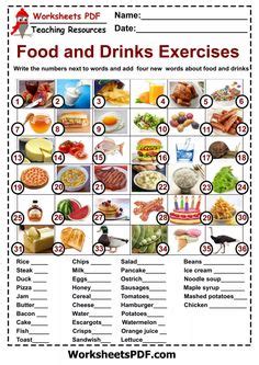 Pin by Sofia Barros on English 5 | English food, Learning english for ...