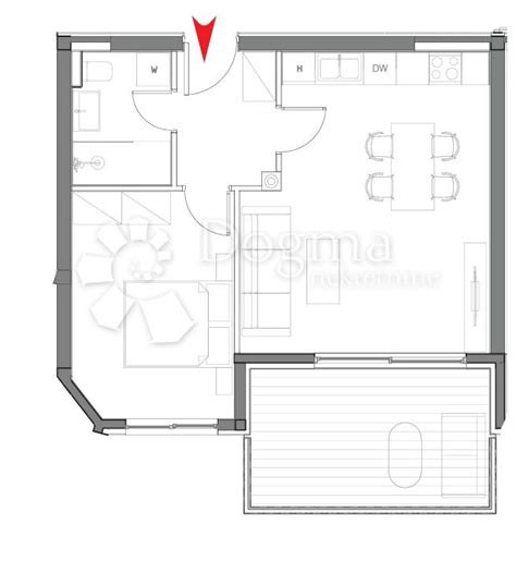 Umag, 56m2, ostava, 1 garaža + 1parking, stan, površina 55,91m2