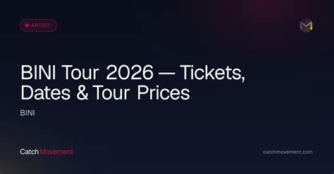BINI Tickets & Tour Dates