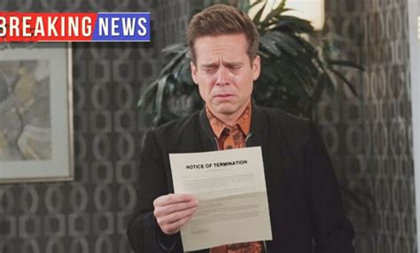 Breaking news: Greg Rikaart is the next person to leave DOOL? Days of ...