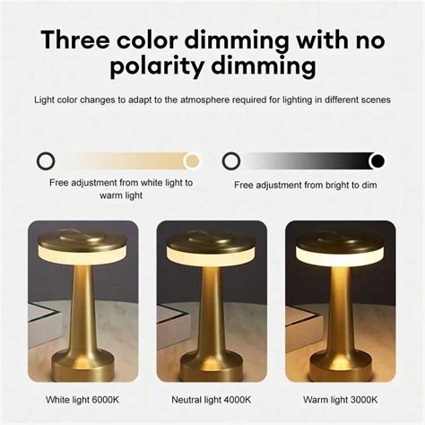 Dinghan New Exquisite Retro Usb Rechargeable Led Table Lamp With Gorgeous Creative Design