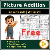 Picture Addition Worksheets | Addition Within 20 | Math Worksheets | 50 ...