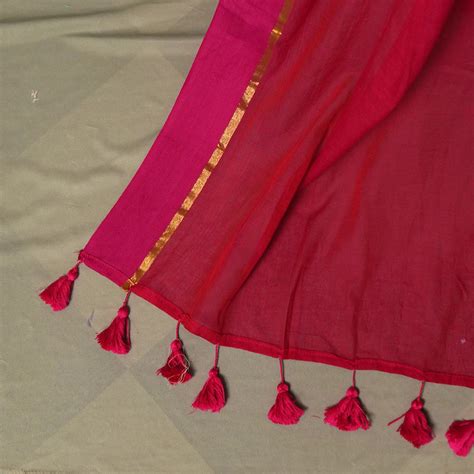 Pink Mul Cotton Saree – Soft, Lightweight Daily & Casual Wear – Kottanz ...
