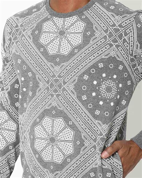 Price History - The Indian Garage Co Geometric Print Crew-Neck ...