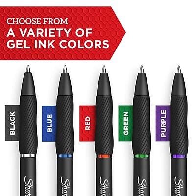 Sharpie S Gel Retractable Gel Pen, Medium Point, Black Ink, 2/Pack ...