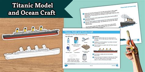 KS2 Titanic Model and Ocean Craft