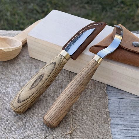 2-Piece Wood Carving Knife Set for Beginners - Sharky Forged Steel Tools