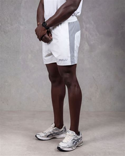 R4W HYBRID SHORTS WHITE/GREY – R4W Active