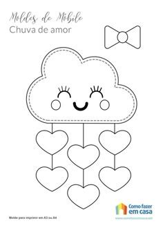 Small Raindrop Template for Crafts