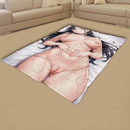 Beautiful Girl Lewd Waifu Anime Flannel Fleece Blanket Naked Waifu Plush Throw Fuzzy Super Soft