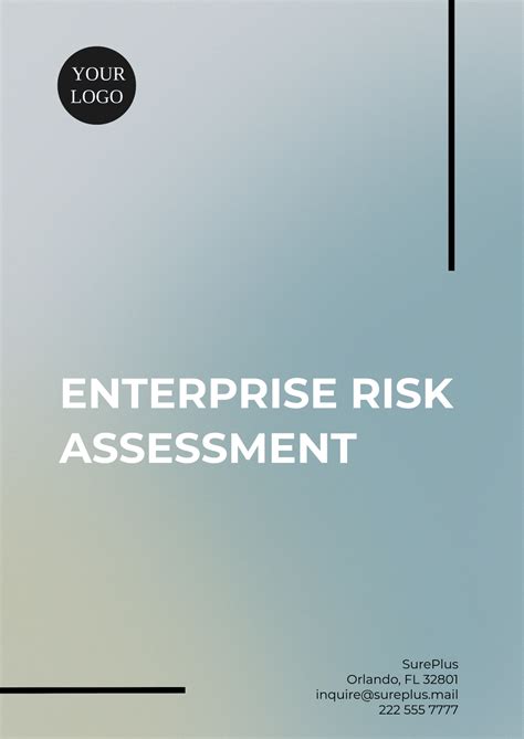 Free Enterprise Risk Assessment Template Edit Online Download