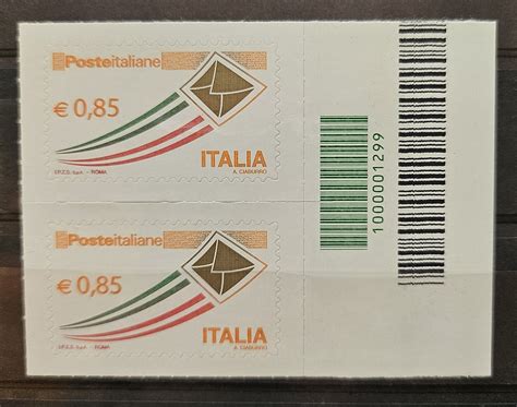 2013 italia repubblica Codice a Barre Posta Italiana €. 0,85 | eBay