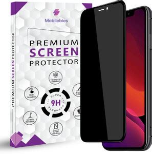 Mobilebies Tempered Glass Guard for iPhone XS Max Privacy Screen ...