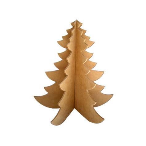 Mini Wooden Christmas Tree Holiday Gift For Resin Art Uv Printing Diy