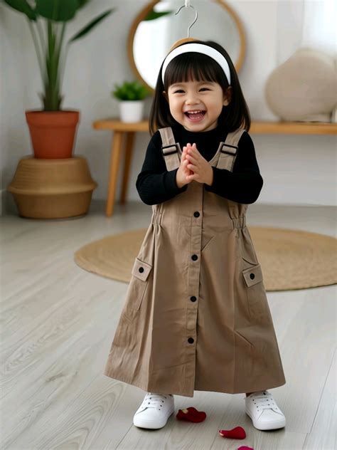 Baju Overall Anak Perempuan Kekinian yang Elegan | TikTok