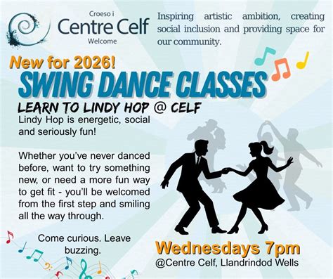 Swing dance class, Centre CELF, Tremont Road, LD1 5EB Llandrindod Wells ...