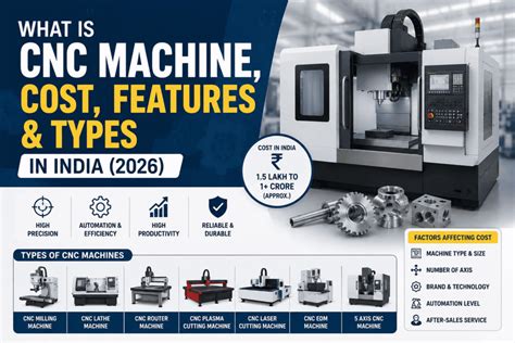 CNC Machine Cost Guide 2026: Features, Types & Price in India