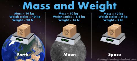 Write Differences Between Mass And Weight