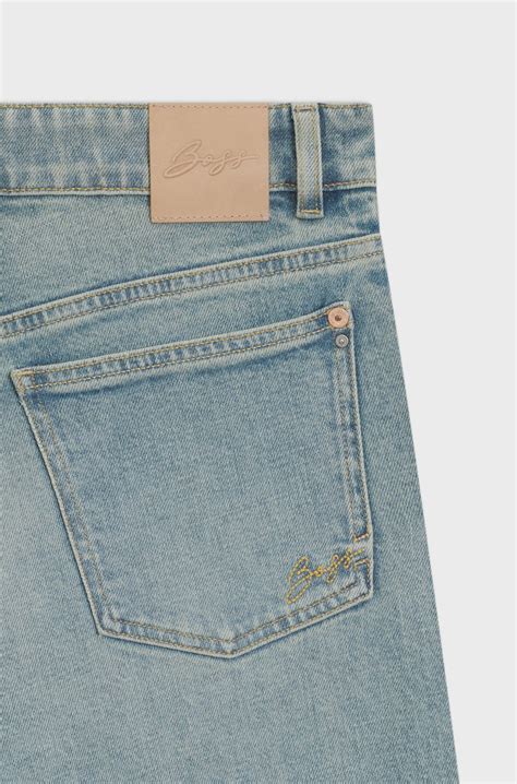 BOSS - Wide-leg jeans in light-blue denim - Light Blue