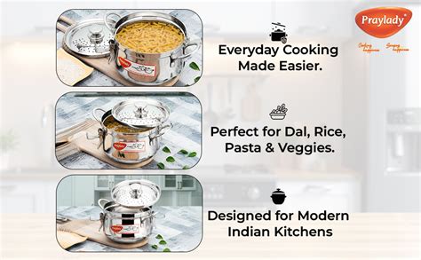 Buy Praylady Baby Boss Chef-Grade Stainless Steel Strainer Pot | 4L ...