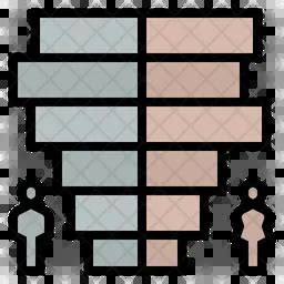 Population Pyramid Icon - Download SVG, PNG for People | IconScout