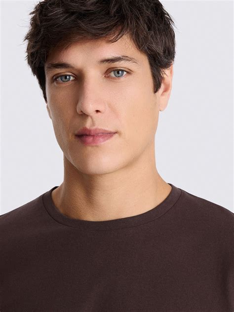 Buy MOSS Maroon Brown Crew Neck T-Shirt from Next India