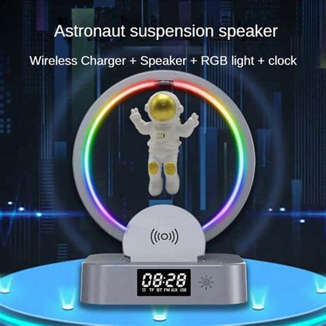 Maglev Astronaut Speaker Clock Ondersteunt Bluetooth FM TF Kaart