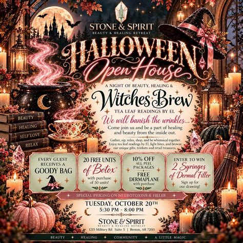 Stone & Spirit Beauty & Healing Retreat Halloween Event, 1215 Military ...