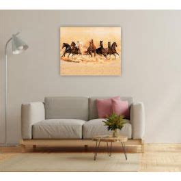 Seven Horse Canvas Print – Vastu Wall Art | Print-On-Click